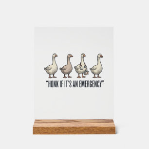 Lustige Gans Not-Hupe Vintage-Shirt-Design_1 Acrylschild