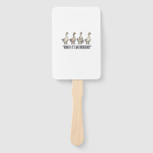 Lustige Gans Not-Hupe Vintage-Shirt-Design_1 Fächer