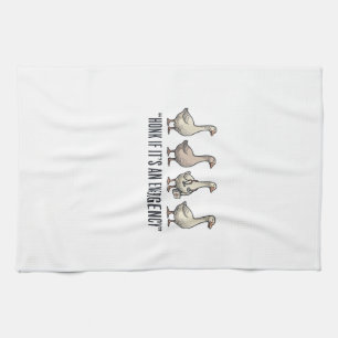 Lustige Gans Not-Hupen Vintage-Shirt-Design_1 Geschirrtuch