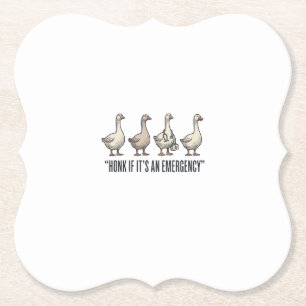 Lustige Gans Not-Hupen Vintage-Shirt-Design_1 Untersetzer