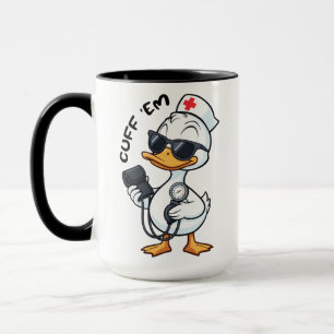 Lustige Gans-Nurse-Cuff-Em-Blutdruckmessung Tasse