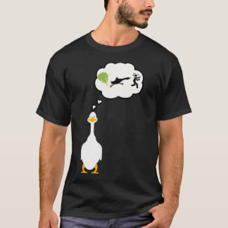 lustige Gans Salat und Leute jagen, Gans Salat T-Shirt