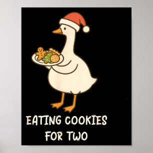 Lustige Gans Schwangerschaft Schwanger Ankündigung Poster