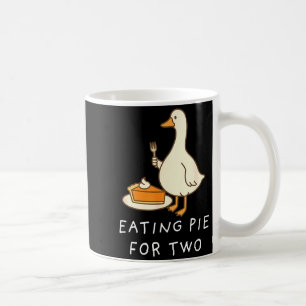 Lustige Gans Thanksgiving Paare Schwangerschaft be Kaffeetasse