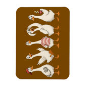 Lustige Gans Zeichensatz Magnet (Vertikal)