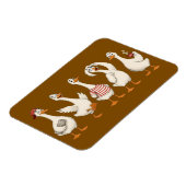 Lustige Gans Zeichensatz Magnet (Linke Seite)