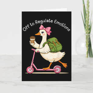 Lustige Gans zur Emotionsregulierung Psychische Ge Karte