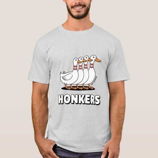 Lustige Gänse Gans Meme T-Shirt (Vorderseite)