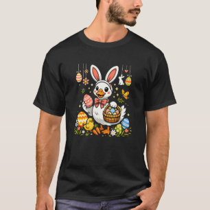 Lustige Gänse-Outfit Ostern Ohren Gänse Bunny Desi T-Shirt