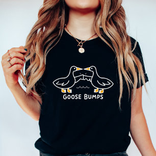 Lustige Gänsehaut; Cartoon-Gänse Faustschlag Schwa T-Shirt