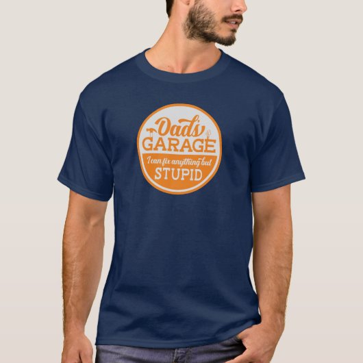 Lustige Garage des Vaters T-Shirt (Vorderseite)