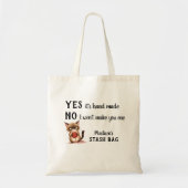 Lustige Garnliebhaber Grumpy Cat Stricker  Tragetasche (Vorne)