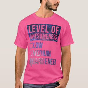 Lustige Gartengestaltung Niveau des Gärtners T-Shirt