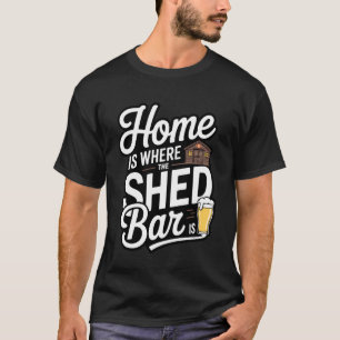 Lustige Gartenpub-Schuppenbar T-Shirt