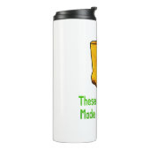 Lustige Gartenstiefel für die Pflanzung gemacht Thermosbecher (Nach links gedreht)