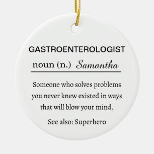 Lustige Gastroenterologe Definition Weihnachten Keramik Ornament