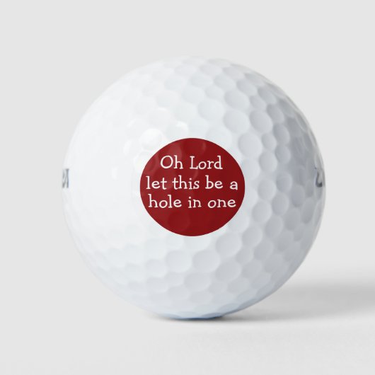 Lustige Gebets-Golfbälle Golfball (Vorderseite)