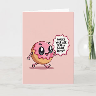 Lustige Geburtstags-Donut-Karte Karte