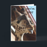 Lustige Geburtstags-Giraffe, alt, 50. Karte<br><div class="desc">Lustige Geburtstags-Giraffe,  alt,  50.</div>
