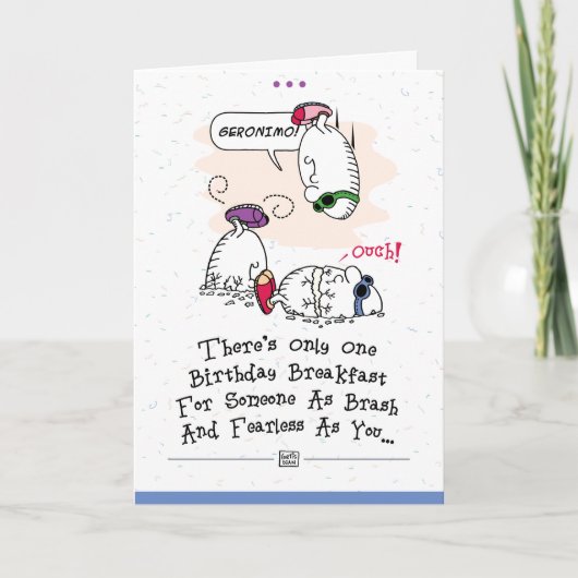 Lustige Geburtstags-Gruß-Karte Karte (Vorderseite)
