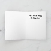 Lustige Geburtstags-Gruß-Karte Karte (Innenseite)