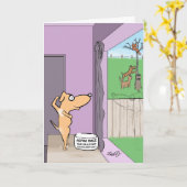 Lustige Geburtstags-Karte für Hundeliebhaber Karte (Gelbe Blume)