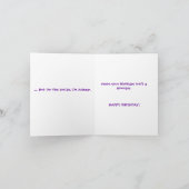 LUSTIGE GEBURTSTAGS-KARTE KARTE (Innenseite)