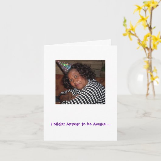 LUSTIGE GEBURTSTAGS-KARTE KARTE (Gelbe Blume)