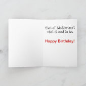 Lustige Geburtstags-Wünsche - got, um zu pinkeln Karte (Innenseite)