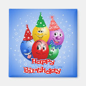 Lustige Geburtstagsballons, Magnet (Vorne)