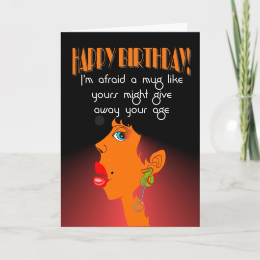 lustige Geburtstagsbeleidigung Karte (Vorderseite)
