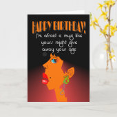 lustige Geburtstagsbeleidigung Karte (Gelbe Blume)