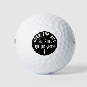 Lustige Geburtstagsgolfbälle für Über-den-Hügel Golfball