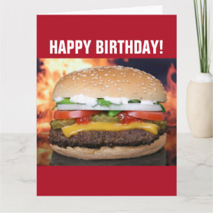 LUSTIGE GEBURTSTAGSKARTE CHEESEBURGER KARTE