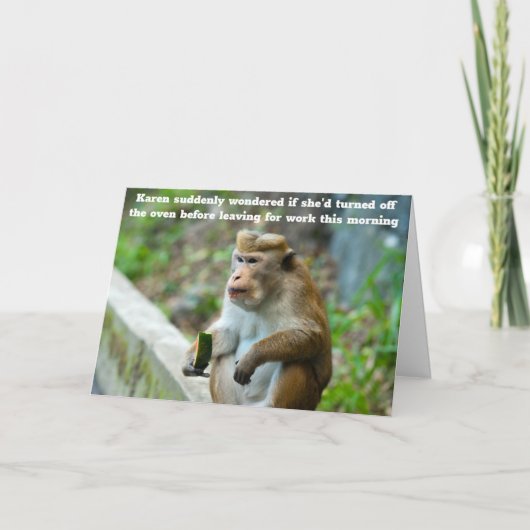 lustige Geburtstagskarte Feiertagskarte (Vorderseite)