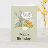 Lustige Geburtstagskarte: Hund Poo Karte (Gelbe Blume)