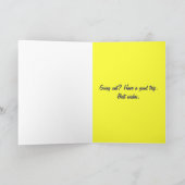 Lustige Geburtstagskarte Karte (Innenseite)