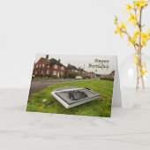 Lustige Geburtstagskarte Karte (Gelbe Blume)