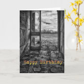 Lustige Geburtstagskarte Karte (Gelbe Blume)