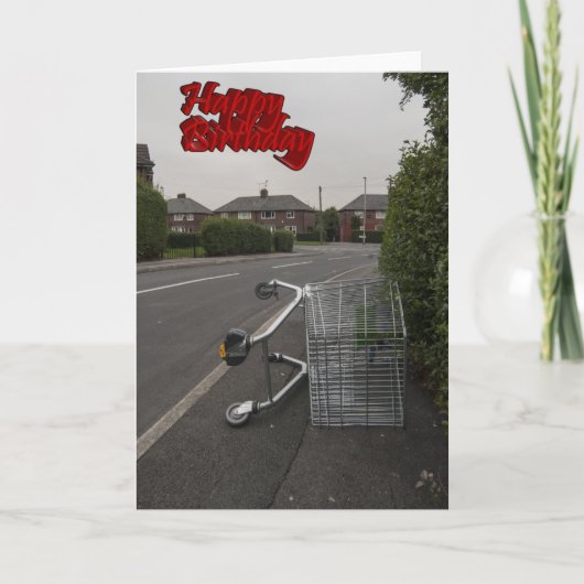 Lustige Geburtstagskarte Karte (Vorderseite)