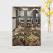 Lustige Geburtstagskarte Karte (Gelbe Blume)