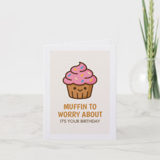 Lustige Geburtstagskarte mit Muffins – Geburtstags Karte