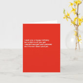 lustige Geburtstagskarte ohne Geld Karte (Gelbe Blume)