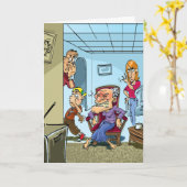 Lustige Geburtstagskarten - kacken Sie sich Karte (Gelbe Blume)