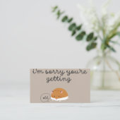 lustige Geburtstagskarten Visitenkarte (Stehend Vorderseite)