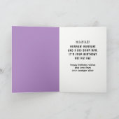 lustige Geburtstagsschwester Karte (Innenseite)