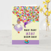 lustige Geburtstagsschwester Karte (Gelbe Blume)