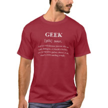 Lustige Geek-Spiel-Definition mit weißem Text-Gami