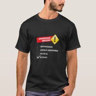 Lustige Gefährliche Rassen Deutsche Schäferhunde D T-Shirt