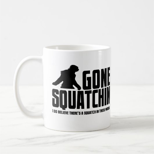 Lustige GEGANGENE SQUATCHIN Sasquatch Kaffee-Tasse Kaffeetasse (Links)
